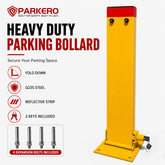 Rectangle Fold Down Parking Lock, 80cm, 2 Keys