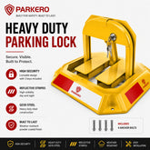 Heavy-Duty Rectangle Fold Down Parking Lock