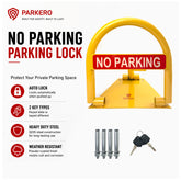 Fold Down Parking Barrier, Keyed Different/Alike