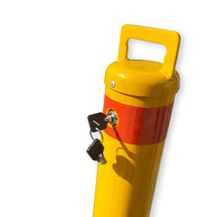 Removable Surface Mount Twist Type Bollard Lock Safety Barrier Vehicle Security 103cm x 90mm