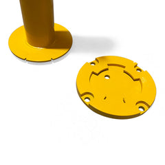 Removable Surface Mount Twist Type Bollard Lock Safety Barrier Vehicle Security 103cm x 90mm