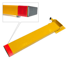 Keyed Alike Bollard Rectangle Fold Down Car Parking Lock Safety Barrier 80cm 2Key
