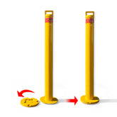 Removable Surface Mount Twist Type Bollard Lock Safety Barrier Vehicle Security 103cm x 90mm