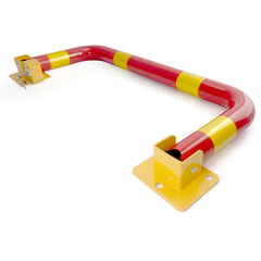 Fold Down Vehicle Parking Lock - Heavy-Duty Security Bollard - Anti-Theft Safety Barrier