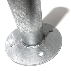 Parkero Surface Mounted Bollard 90x⌀9cm Galvanized Iron Carpark Barrier Heavy-duty
