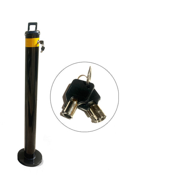 Removable Surface Mount Safety Barrier Vehicle Security Twist Type Bollard Black