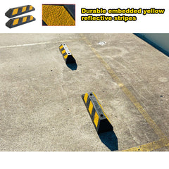Rubber Driveway Stopper 550mm Parking Blocks Wheel Stops Guide Wheel Stops Parking Trade Me