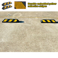 Rubber Driveway Stopper 550mm Parking Blocks Wheel Stops Guide Wheel Stops Parking Trade Me