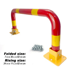 Arch Parking Barrier Fold Down Vehicle Security Locker Keyed Different Or Alike