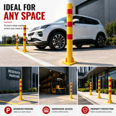 90cm Fold Down Parking Barrier, With 4 x Expension Bolts