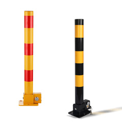 Car Parking Lock Safety Bollard Locker Barrier Fold Down Vehicle Security Black or Red