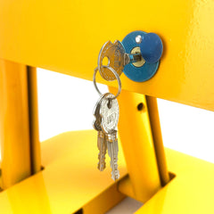 Rectangle Fold Down Vehicle Parking Lock - Heavy-Duty Safety Barrier locker Car Parking Lock Vehicle Security