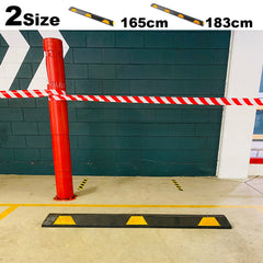 Rubber Wheel Stops Parking Guide Blocks 165/183cm Wheel Driveway Stopper AU