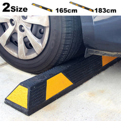 Rubber Wheel Stops Parking Guide Blocks 165/183cm Wheel Driveway Stopper AU