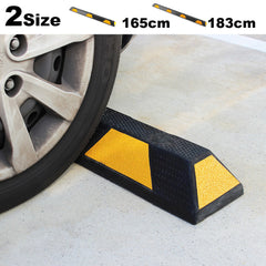 Rubber Wheel Stops Parking Guide Blocks 165/183cm Wheel Driveway Stopper AU