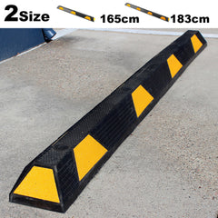 Rubber Wheel Stops Parking Guide Blocks 165/183cm Wheel Driveway Stopper AU