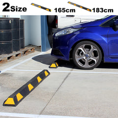 Rubber Wheel Stops Parking Guide Blocks 165/183cm Wheel Driveway Stopper AU