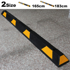 Rubber Wheel Stops Parking Guide Blocks 165/183cm Wheel Driveway Stopper AU