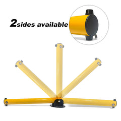 Keyed Alike 2 Side Fold-down Design Vehicle Parking Bollard locker Barrier 2 With Keys
