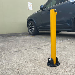 Keyed Alike 2 Side Fold-down Design Vehicle Parking Bollard locker Barrier 2 With Keys
