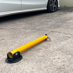 Keyed Alike 2 Side Fold-down Design Vehicle Parking Bollard locker Barrier 2 With Keys