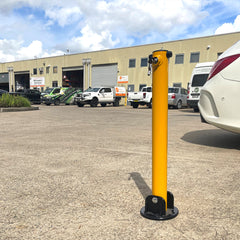 Keyed Alike 2 Side Fold-down Design Vehicle Parking Bollard locker Barrier 2 With Keys