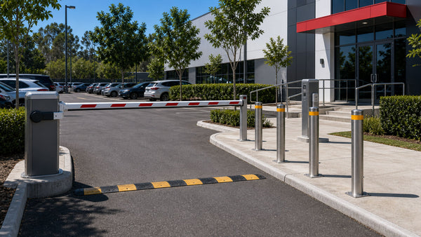 Parking Barrier or Bollards for a Car Park Installation