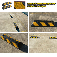 Rubber Driveway Stopper 550mm Parking Blocks Wheel Stops Guide Wheel Stops Parking Trade Me