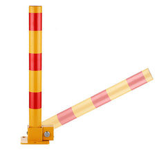 Car Parking Lock Safety Bollard Locker Barrier Fold Down Vehicle Security Black or Red