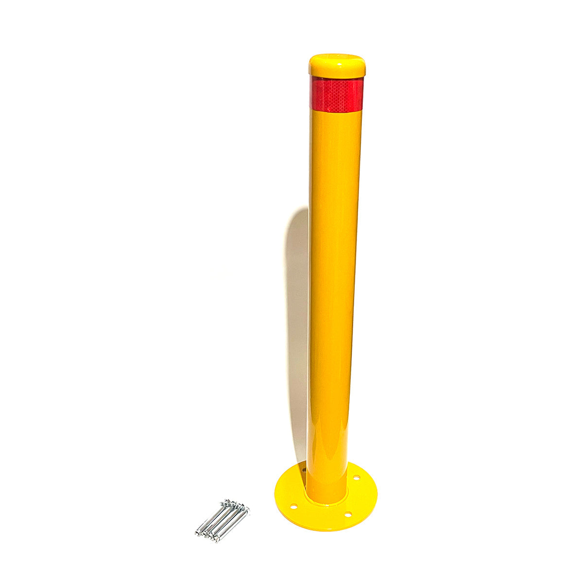 Surface Mounted Bollard 9x90cm Vehicle Heavy-duty Carpark Bollard Barrier Yellow
