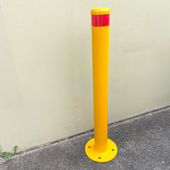 Surface Mounted Bollard 9x90cm Vehicle Heavy-duty Carpark Bollard Barrier Yellow