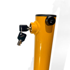 Keyed Alike 2 Side Fold-down Design Vehicle Parking Bollard locker Barrier 2 With Keys